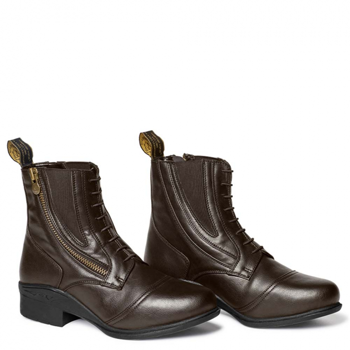 Ridesko Veganza Side Zip Paddock Brun i gruppen Ridesko, Støvler & Chaps / Ridesko hos Equinest (01082BR_r)