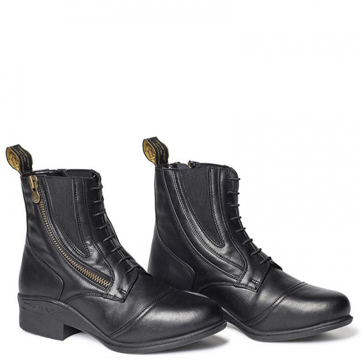 Vinterridesko Veganza Winter Side Zip Paddock Svart i gruppen Ridesko, Støvler & Chaps / Ridesko hos Equinest (01099BA_r)