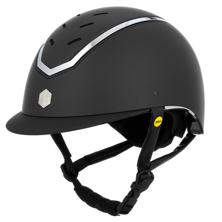 Ridehjelm MIPS Kylo Matte Svart/Sølv i gruppen Rideutstyr / Ridehjelmer / MIPS-ridehjelmer hos Equinest (0209020222BASI_r)
