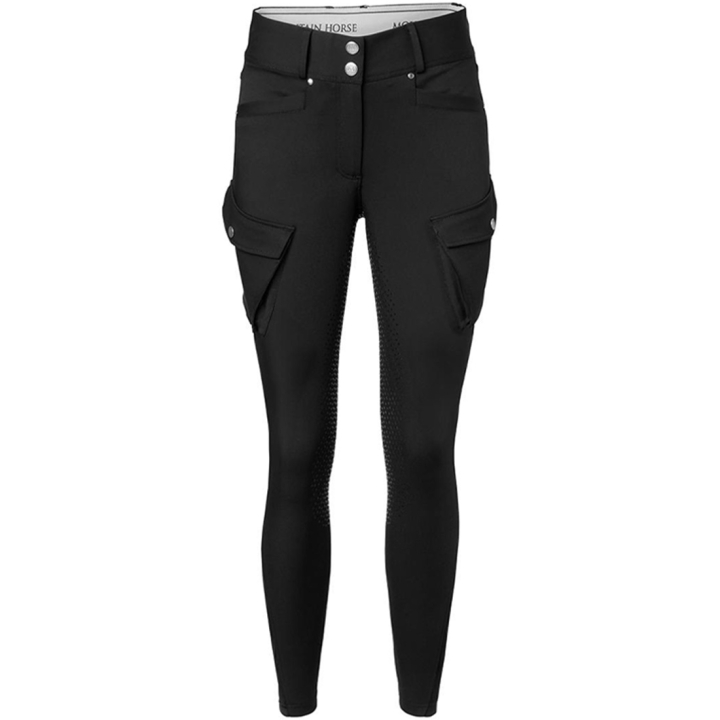 Ridebukse Estelle Cargo Full Grip Svart i gruppen Rideklær / Ridebukser & Ridetights / Ridebukser hos Equinest (05384010BA_r)