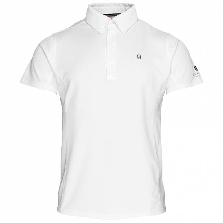 Konkurransetopp Herre Classic Short Sleeve Hvit i gruppen Rideklær / Ridetopper & T-skjorter / Konkurransetopper hos Equinest (1000222351WH)