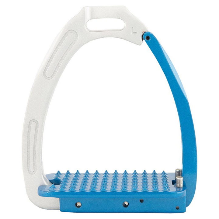 Stigbøyler Lavarone Sølv/Blå i gruppen Hesteutstyr / Stigbøyler hos Equinest (121026SIBLUE)