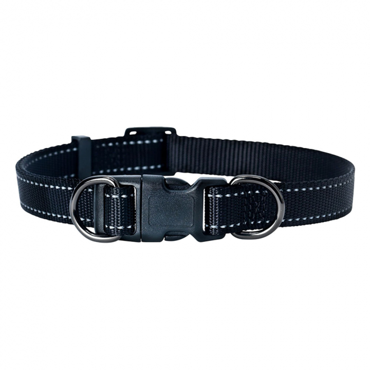 Hundehalsbånd Iris Nylon Svart i gruppen Hund / Hundehalsbånd & Sele hos Equinest (123000BA)