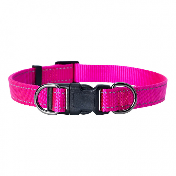 Hundehalsbånd Iris Nylon Rosa i gruppen Hund / Hundehalsbånd & Sele hos Equinest (123000PI)