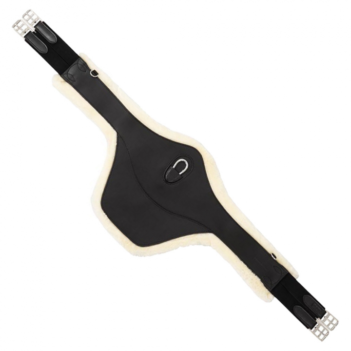 Plategjord Colombes Synthetic Sheepskin Svart/Natur i gruppen Hesteutstyr / Salgjorder / Sprang-& Plategjorder hos Equinest (141102BANAT)