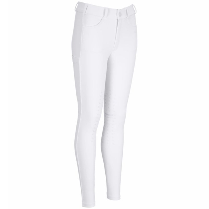 Ridebukser Barn/Junior New Brooklyn SD Knee Grip Hvit i gruppen Rideklær / Ridebukser & Ridetights / Ridetights & Rideleggings hos Equinest (14980349WH_r)