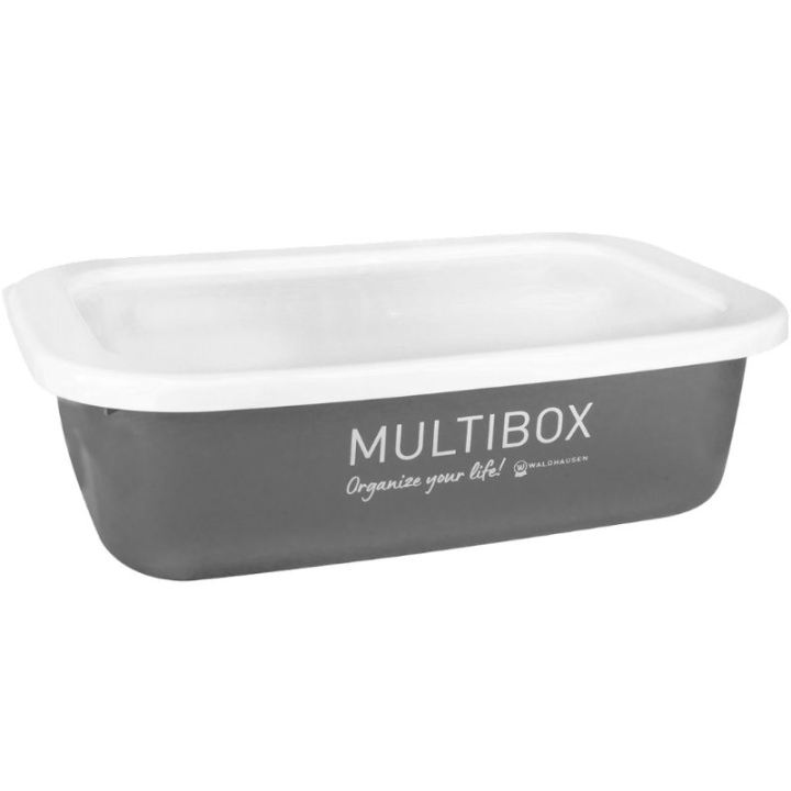 Multibox med Lokk 3L Grå i gruppen Stall & Paddock / Stallutstyr / Fôrutstyr hos Equinest (1500910GR)