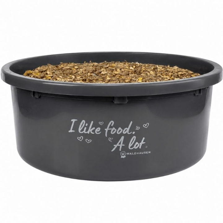 Fôrskål med Lokk XL 8L Grå i gruppen Stall & Paddock / Stallutstyr / Fôrutstyr hos Equinest (1502710GR-8)