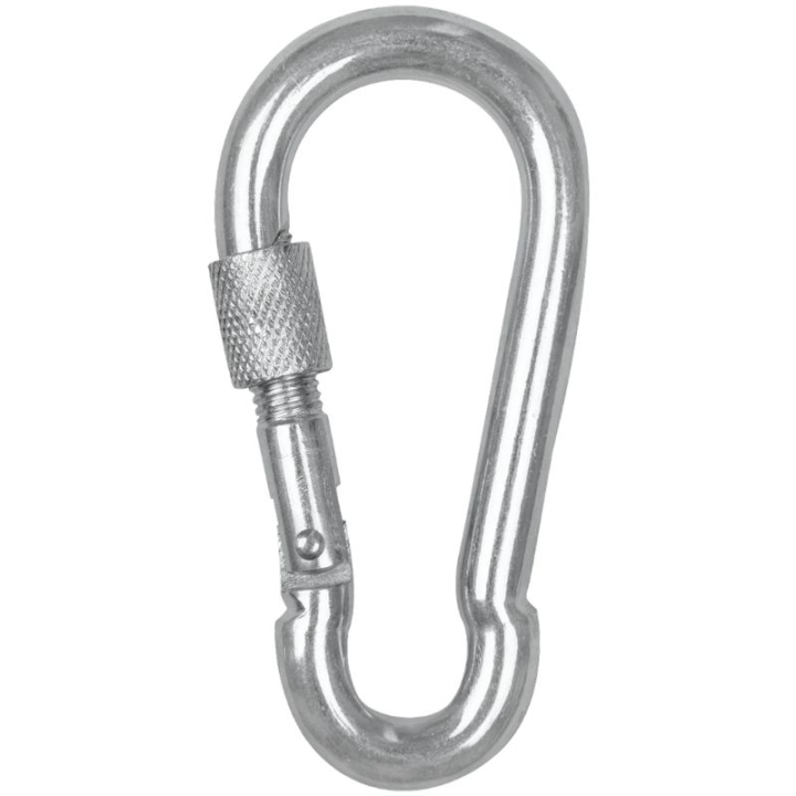 Sikkerhetskarabin Screw Cap Sølv i gruppen Stall & Paddock / Stallutstyr / Kroker & Hengere hos Equinest (170401SI)