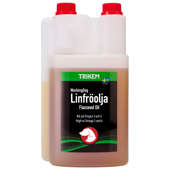 Working Dog Linfrøolje 1000ml i gruppen Tilskudd / Tilskudd hund hos Equinest (1770100-1000)