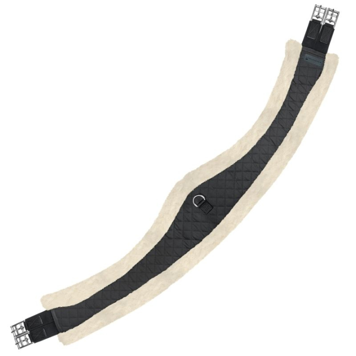 Salgjord Half Moon Faux Fur Svart/Natural i gruppen Hesteutstyr / Salgjorder / Allroundgjorder hos Equinest (19082021BA_r)