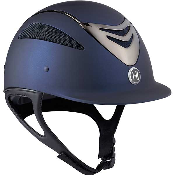 Defender Pro Matt Chrome Marineblå i gruppen Rideutstyr / Ridehjelmer / Standardskjerm hos Equinest (1K20040001Ma_r)