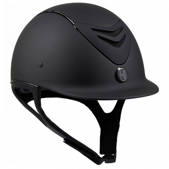 Ridehjelm Mips Defender Chrome Svart i gruppen Rideutstyr / Ridehjelmer / MIPS-ridehjelmer hos Equinest (1K25020Sv_r)