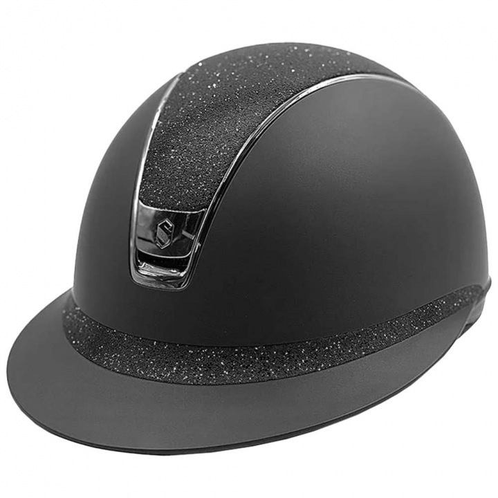 Ridehjelm Miss Shield Shadowmatt Crystal Fabric 2.0 Svart i gruppen Rideutstyr / Ridehjelmer / Solskjerm hos Equinest (2.0-44114BA)