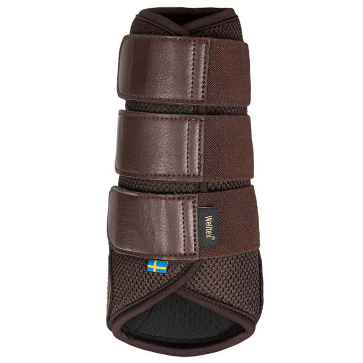 Treningsbeskyttere Airflow Brush Boots Brun i gruppen Hesteutstyr / Belegg & Bandasjer / Dressur- & Treningsbelegg hos Equinest (20191701BR)