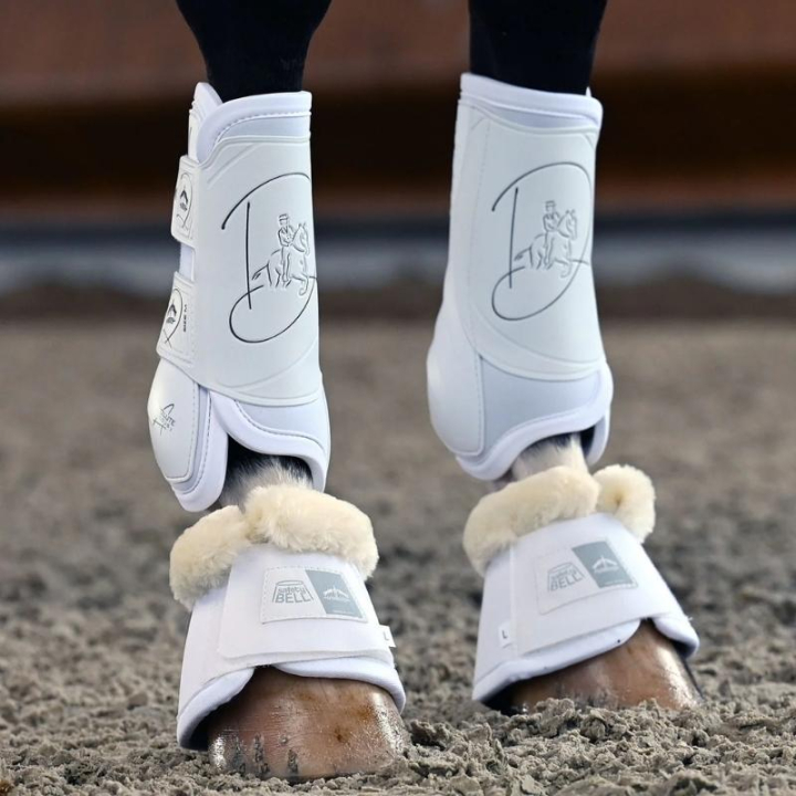 Dressurbeskyttere Absolute Front Velcro Hvit i gruppen Hesteutstyr / Belegg & Bandasjer / Dressur- & Treningsbelegg hos Equinest (21020192Vi_r)
