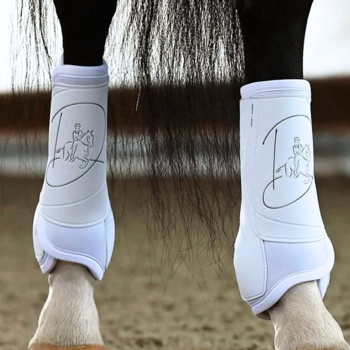 Dressurbeskyttere Absolute Rear Velcro Hvit i gruppen Hesteutstyr / Belegg & Bandasjer / Dressur- & Treningsbelegg hos Equinest (21020193Vi_r)