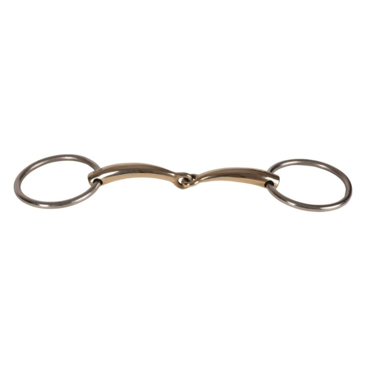 Todelt Trinsebitt med Løse Ringer Sweet Copper 16mm i gruppen Hesteutstyr / Bitt / Trinsebitt hos Equinest (22002411_r)