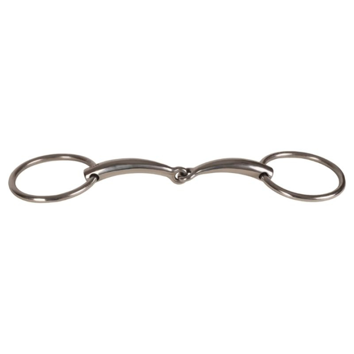 Todelt Trinsebitt med Løse Ringer Stainless Steel 16mm i gruppen Hesteutstyr / Bitt / Trinsebitt hos Equinest (22002421_r)