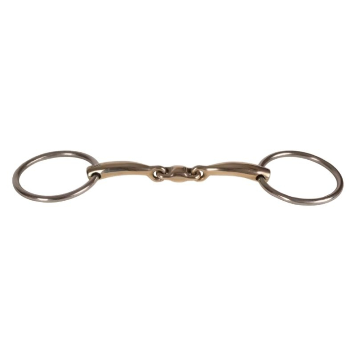Tredelt Trinsebitt med Løse Ringer Sweet Copper 14mm i gruppen Hesteutstyr / Bitt / Trinsebitt hos Equinest (22003411_r)