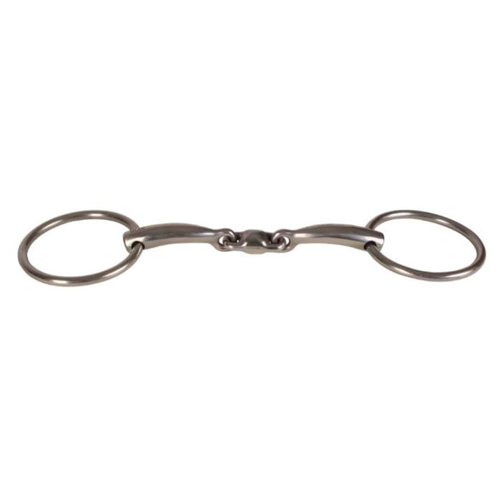 Tredelt Trinsebitt med Løse Ringer Stainless Steel 14mm i gruppen Hesteutstyr / Bitt / Trinsebitt hos Equinest (22003421_r)