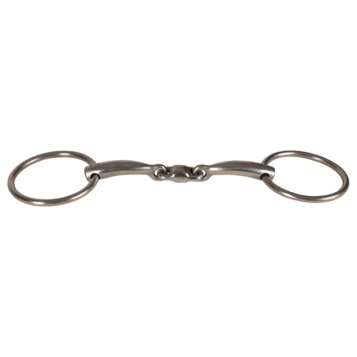 Tredelt Trinsebitt med Løse Ringer Stainless Steel 16mm i gruppen Hesteutstyr / Bitt / Trinsebitt hos Equinest (22004421_r)