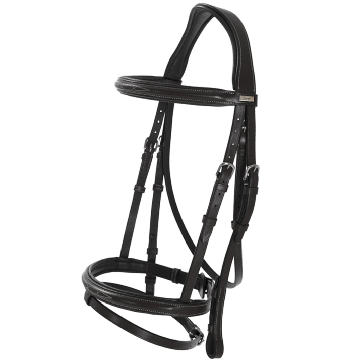 Hodelag Fancy Slim Selected Svart/Sølv i gruppen Hesteutstyr / Hodelag & Pannebånd / Hodelag hos Equinest (281112BASI_r)