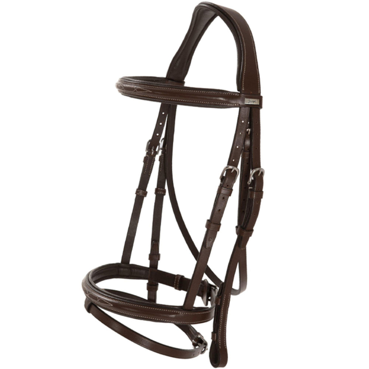 Hodelag Fancy Slim Selected Chocolate/Sølv i gruppen Hesteutstyr / Hodelag & Pannebånd / Hodelag hos Equinest (281162CHSI_r)