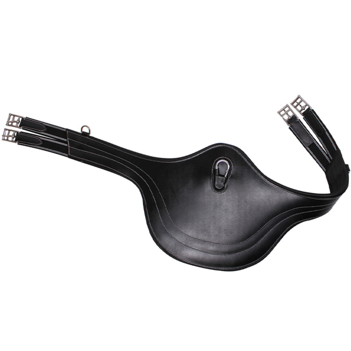 Anatomisk mageplate Luxury Stitching Svart i gruppen Hesteutstyr / Sadelgjorder / Magplater & Hoppgjorder hos Equinest (3022ZW105BA_r)