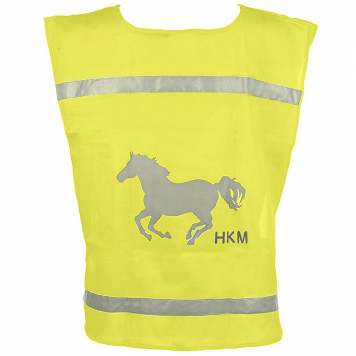 Refleksvest Jr Flourescent Gul/Silver i gruppen Rideutstyr / Reflekser hos Equinest (3062YE)