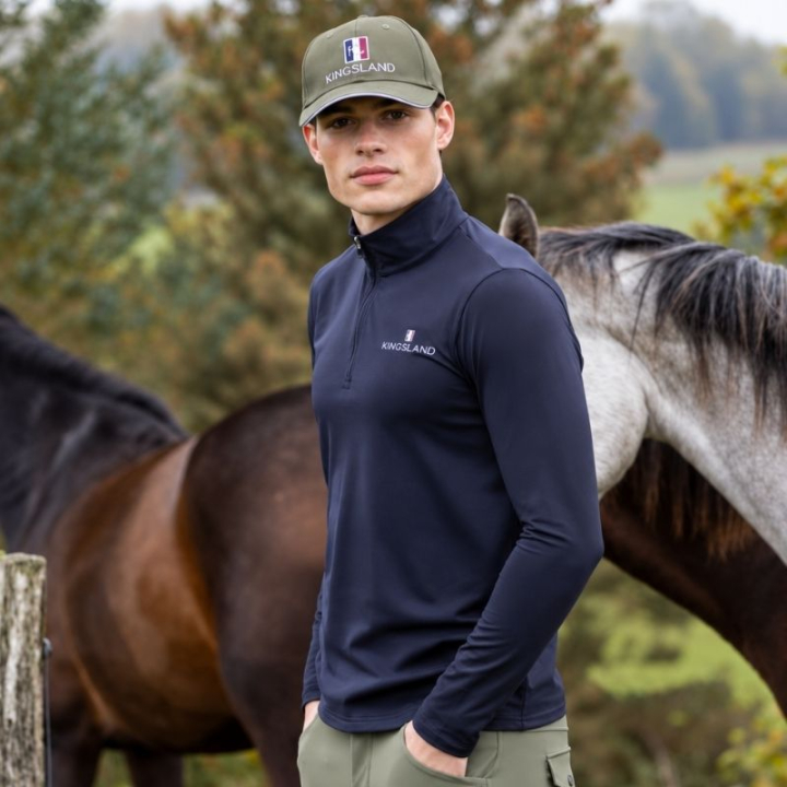 Ridetrøye Classic Mens Training Shirt Marineblå i gruppen Rideklær / Gensere & Hoodies hos Equinest (3147560201011NA_r)