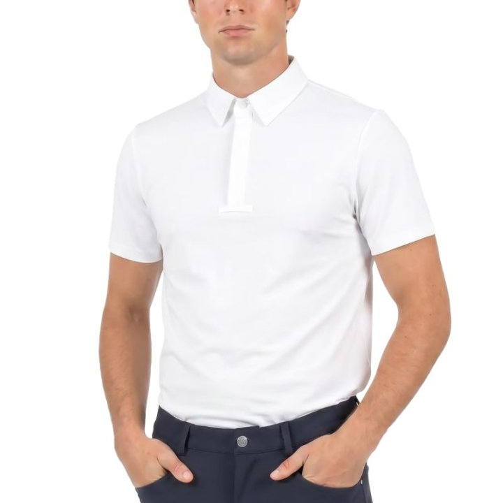 Stevneskjorte Herre Classic Short Sleeve Hvit i gruppen Rideklær / Ridetopper & T-skjorter / Konkurransetopper hos Equinest (320250244WH_r)