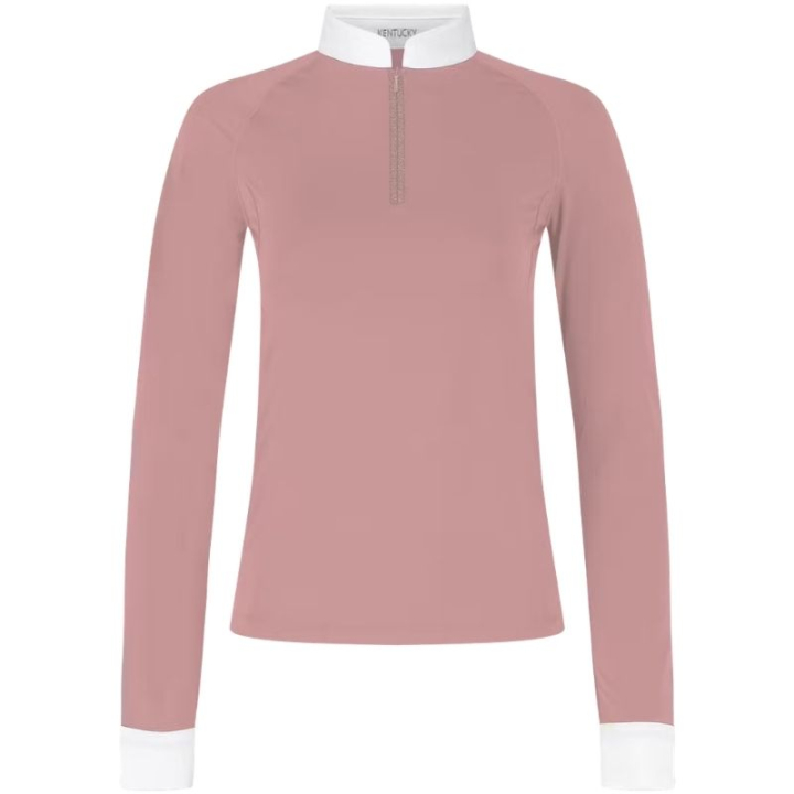 Konkurransetopp Classic Glitter Zipper Long Sleeve Gammelrosa i gruppen Rideklær / Ridetopper & T-skjorter / Konkurransetopper hos Equinest (320311036OPI_r)