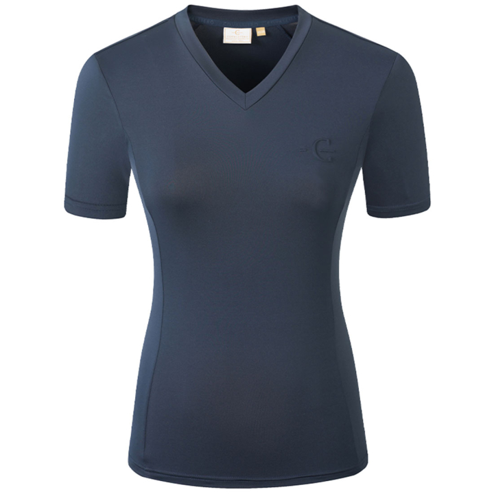 T-skjorte V-Neck Marineblå i gruppen Rideklær / Ridetopper & T-skjorter / T-skjorter hos Equinest (3231552NA_r)