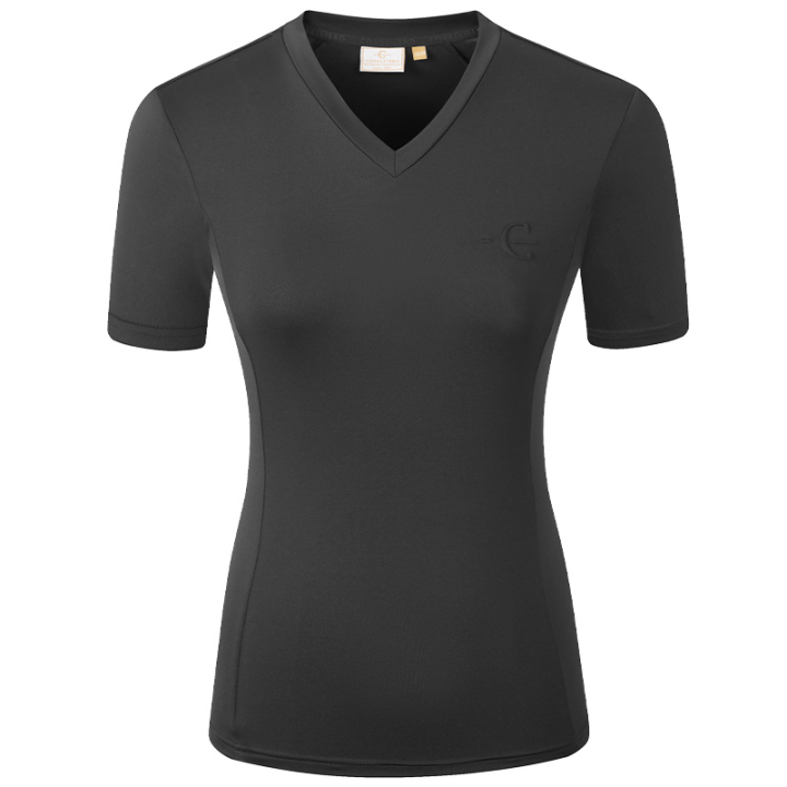 T-skjorte V-Neck Svart i gruppen Rideklær / Ridetopper & T-skjorter / T-skjorter hos Equinest (3231558BA_r)
