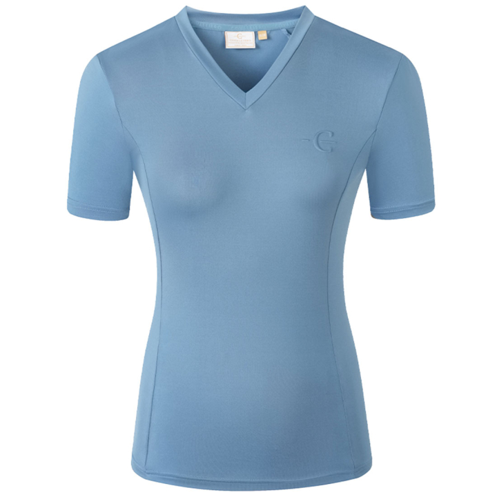 T-skjorte V-Neck Blå i gruppen Rideklær / Ridetopper & T-skjorter / T-skjorter hos Equinest (3231570BL_r)
