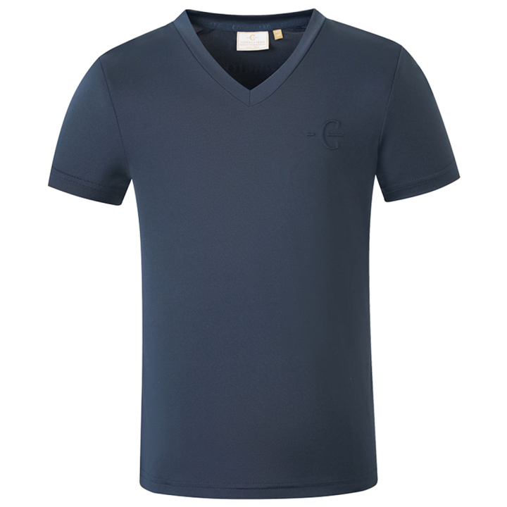 T-skjorte Barn/Junior V-Neck Marineblå i gruppen Rideklær / Ridetopper & T-skjorter / T-skjorter hos Equinest (3231748NA_r)