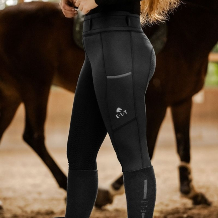 Vinterridetights Ella Full Grip Svart i gruppen Rideklær / Ridebukser & Ridetights / Ridetights & Rideleggings hos Equinest (3242401DBA_r)