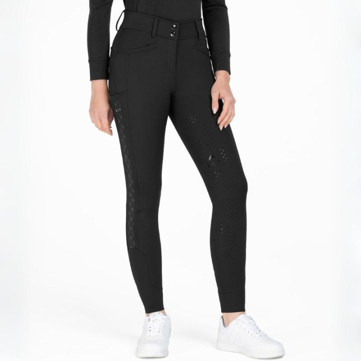 Ridebukse Reflective Full Grip Svart i gruppen Rideklær / Ridebukser & Ridetights / Ridebukser hos Equinest (3268001DBA_r)
