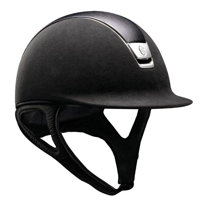 Alcantara Leather Premium Svart i gruppen Rideutstyr / Ridehjelmer / Standardskjerm hos Equinest (33000Sv_r)