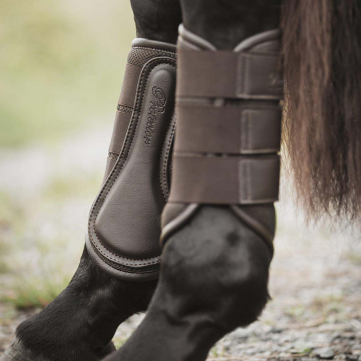 Treningsbeskyttere 3D-Mesh Brun i gruppen Hesteutstyr / Belegg & Bandasjer / Dressur- & Treningsbelegg hos Equinest (332551BR_r)