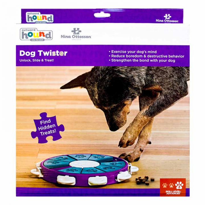 Aktivitetsleke Dog Twister Nivå 3 Lilla/Turkis/Hvit i gruppen Hund / Hundelek / Aktiveringsleker hos Equinest (333172PUBLWH)