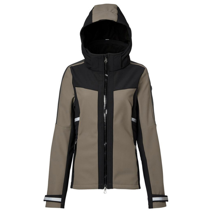 Ridejakke Jen Softshell Beige/Sort i gruppen Rideklær / Jakker / Ridejakker hos Equinest (3445010003BE)