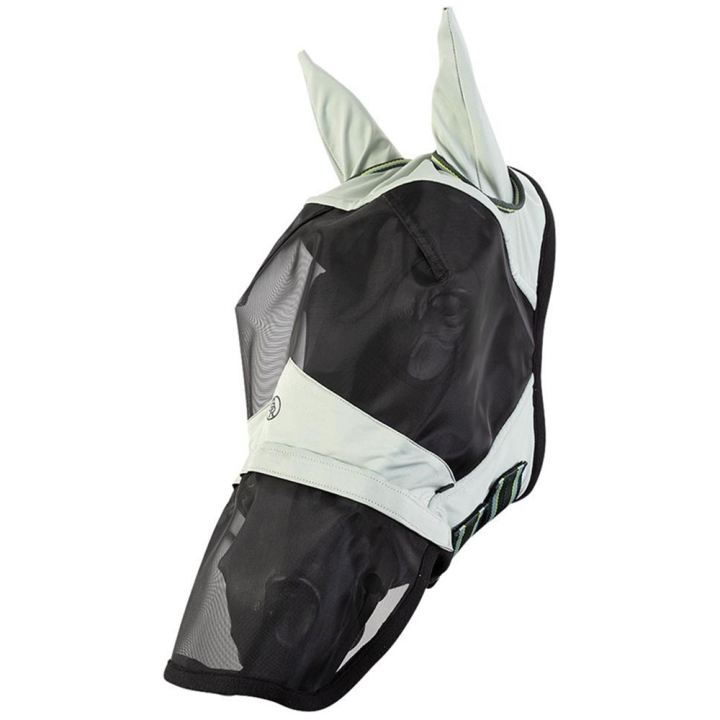 Fluemaske Med Ører og Snute Grå i gruppen Fluebeskyttelse / Fluemasker hos Equinest (374346G1GR_r)