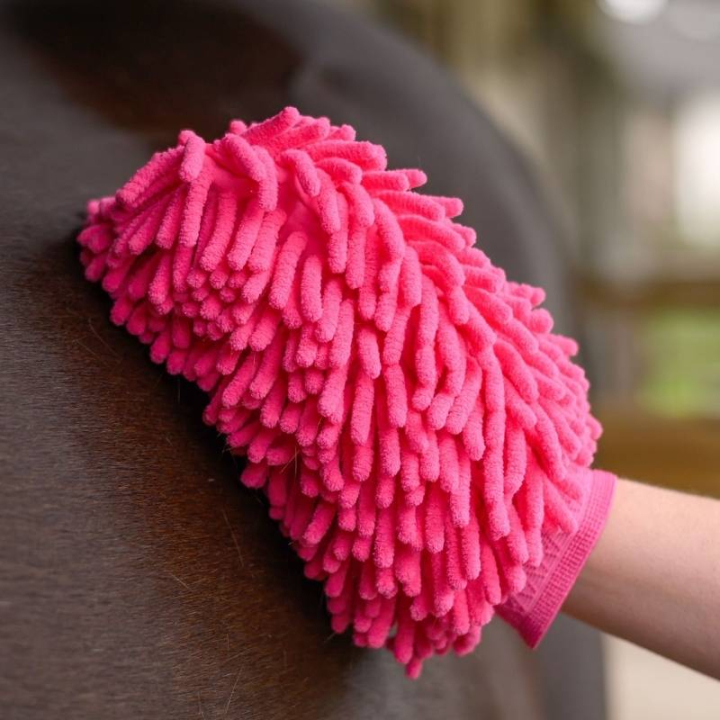 Pelsstellhanske Microfibre Rosa i gruppen Stell & Pleie / Børster / Groominghanske hos Equinest (3827731PI)
