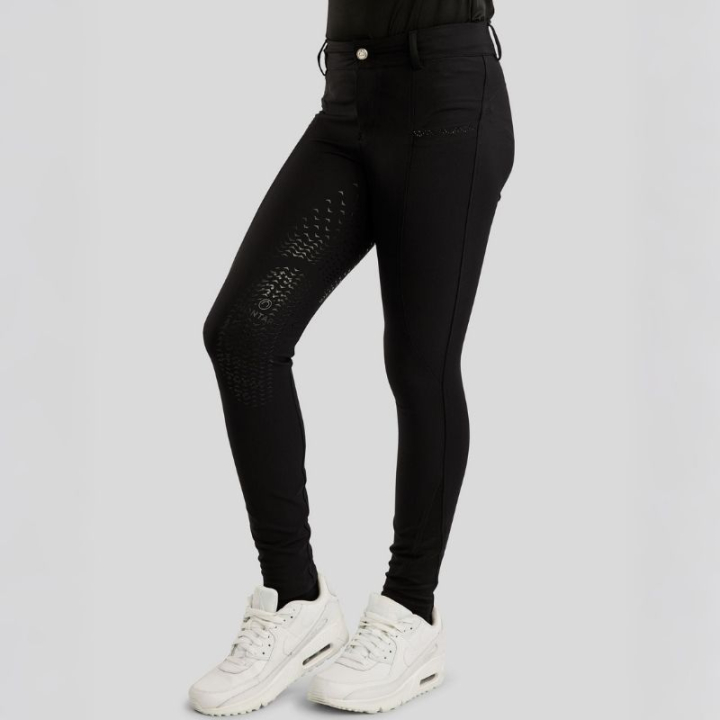 Ridebukse Barn/Junior Crystals Full Grip Svart i gruppen Rideklær / Ridebukser & Ridetights / Ridebukser hos Equinest (404643128BA_r)