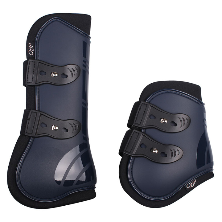 Sprangbeskyttere Quick Pin 4-pk Marineblå i gruppen Hesteutstyr / Belegg & Bandasjer / Sprangbelegg hos Equinest (4077NA3NA_r)
