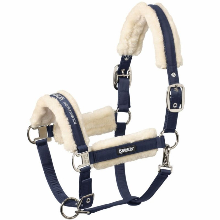 Grime Fauxfur Double Pin Marineblå i gruppen Hesteutstyr / Grimer / Stoff- & Nylongrimer hos Equinest (42070083NA_r)