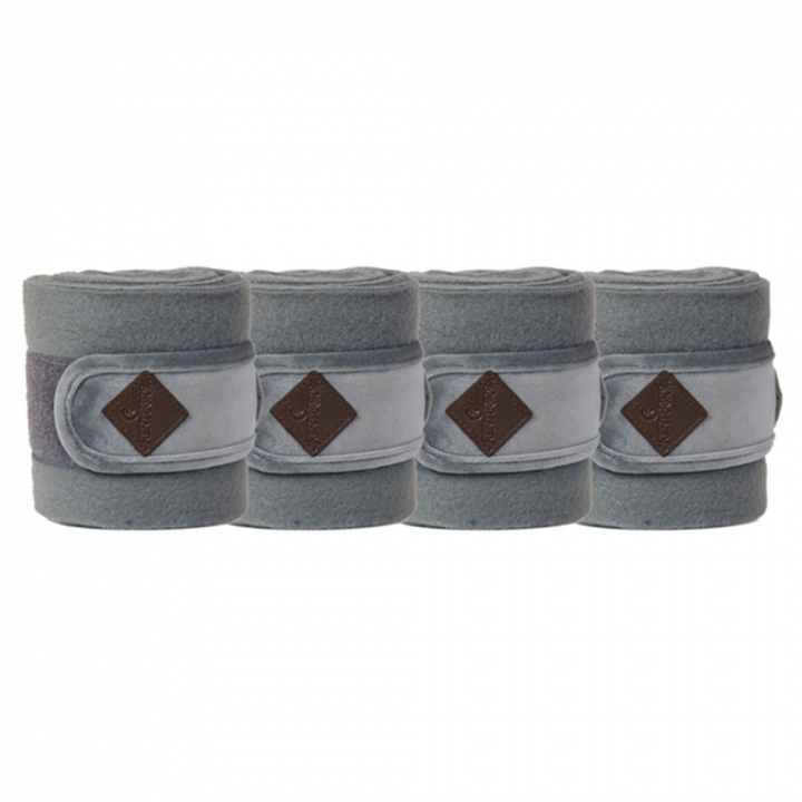 Bandasjer Polar Fleece Basic Velvet Grå i gruppen Hesteutstyr / Belegg & Bandasjer / Bandasjer hos Equinest (42115GR)