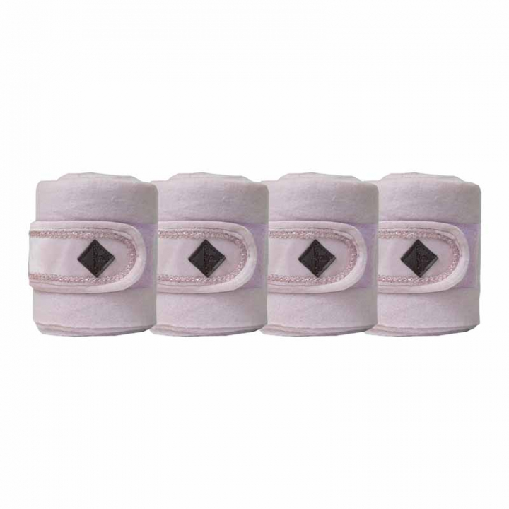 Fleecebandasjer Polar Velvet Pearls Rosa i gruppen Hesteutstyr / Belegg & Bandasjer / Bandasjer hos Equinest (42116Rs_r)